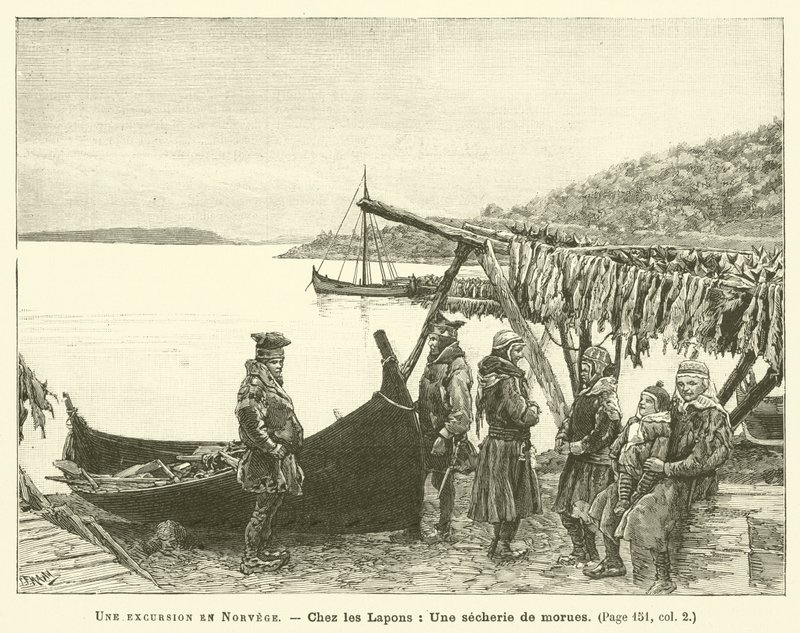 Une Excursion En Norvege (gravura) de French School