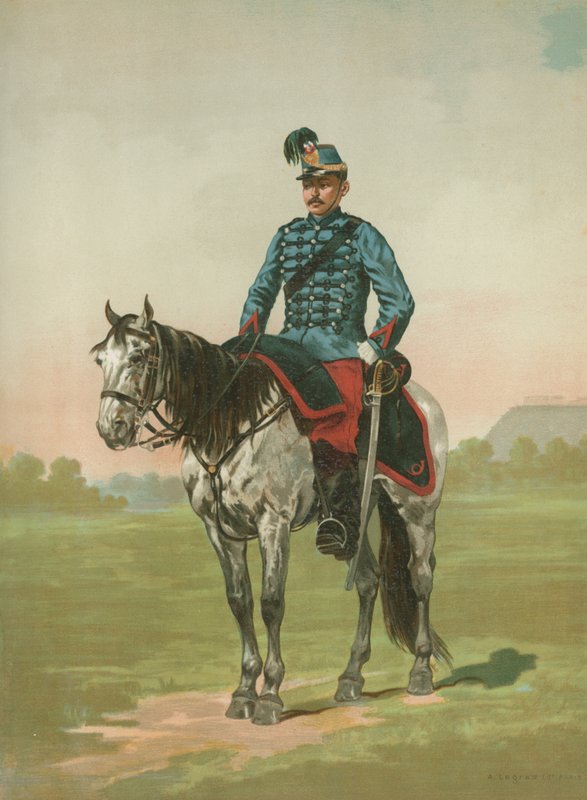 Soldado francês não identificado a cavalo de French School