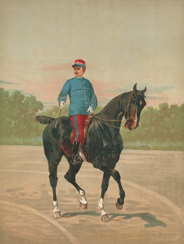 Soldado francês não identificado a cavalo de French School