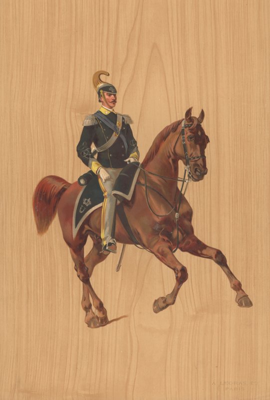 Soldado não identificado a cavalo de French School