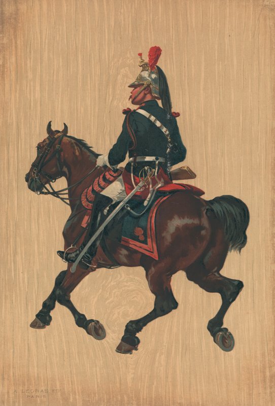 Soldado não identificado a cavalo de French School