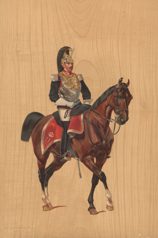 Soldado não identificado a cavalo de French School