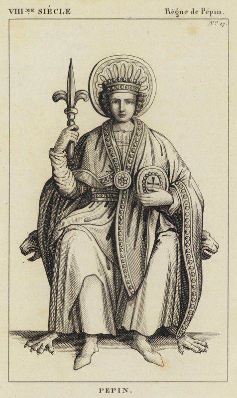 Século VIII, Reino de Pepin, Pepin (gravura) de French School