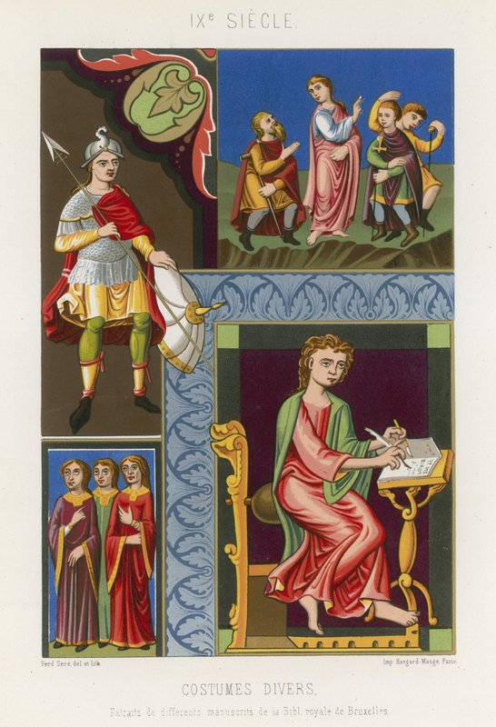 Vários trajes de French School