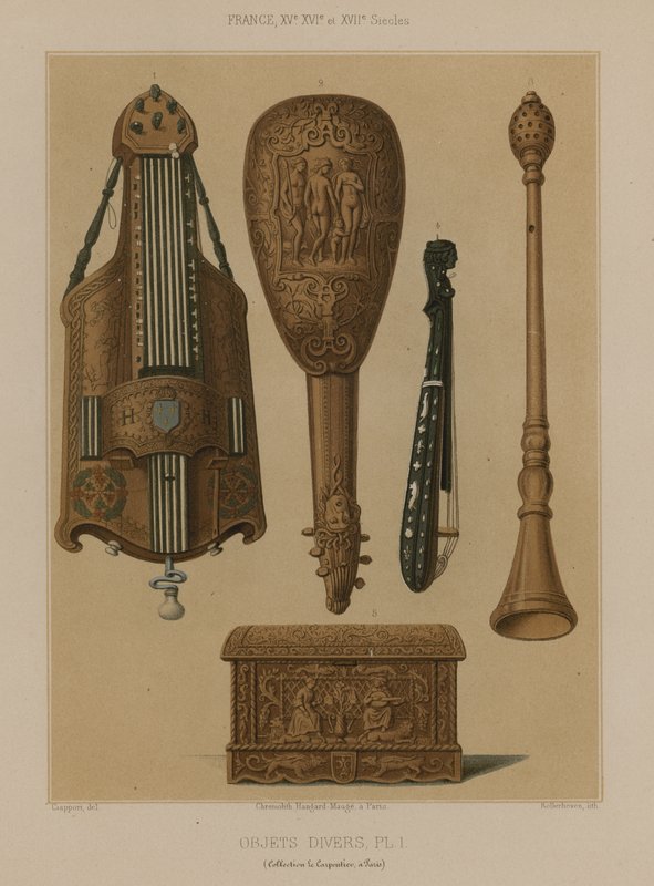 Vários objetos de French School
