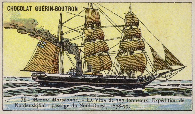 Vega, navio utilizado na expedição de Adolf Erik Nordenskiold para a Passagem Noroeste de French School
