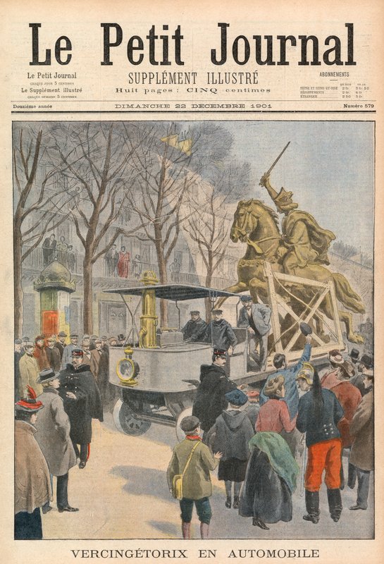 Vercingetorix em um automóvel de French School