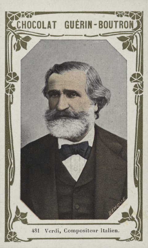 Verdi, compositor italiano (foto colorida) de French School