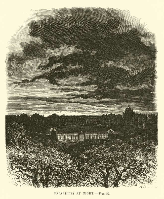 Versailles à noite de French School