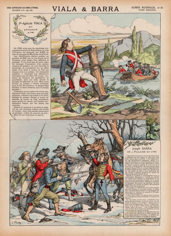 Viala e Barra (cor litho) de French School