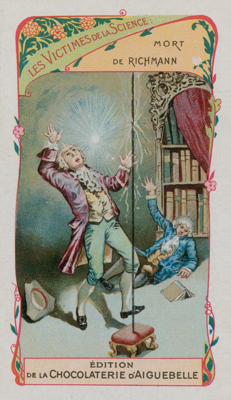 Vítimas da Ciência: A morte de Georg Wilhelm Richmann, físico alemão (1711-1753) de French School