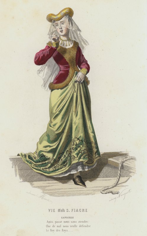 Vie Mrg S Fiacre (gravação a cores) de French School