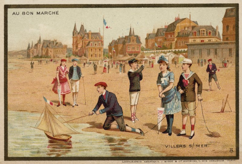 Villers-sur-Mer, França (chromolitho) de French School