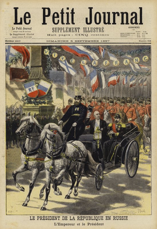 Visita do Presidente da França, Felix Faure, à Rússia, em 1897 de French School