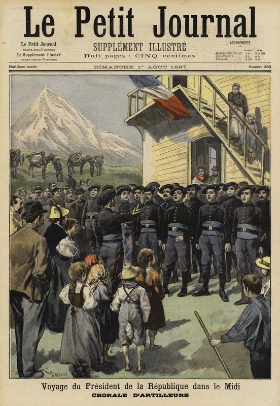Visita do Presidente da França, Felix Faure, ao Midi, 1897 de French School