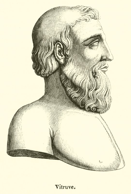 Vitruvius (gravura) de French School