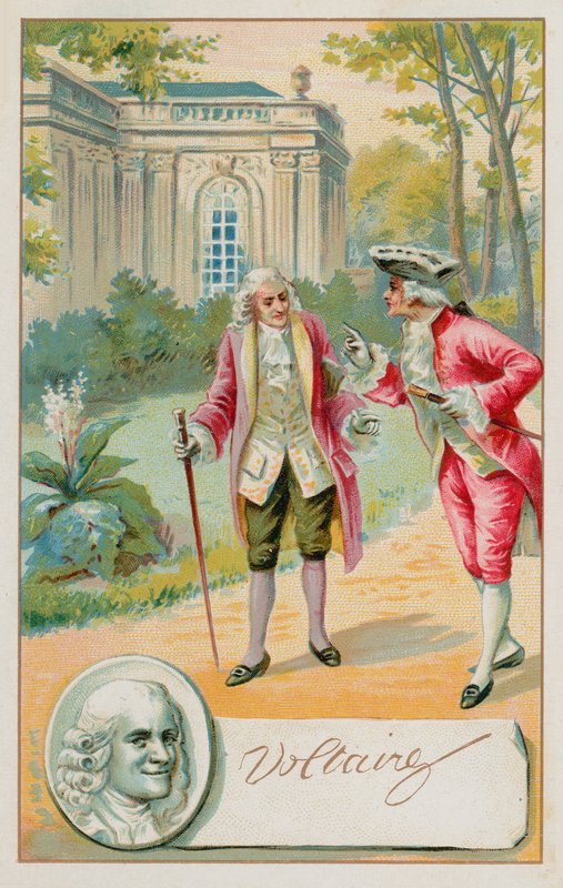 Voltaire, escritor francês do Iluminismo, historiador e filósofo (1694-1778) de French School