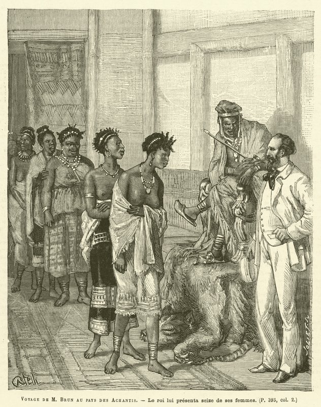 Voyage De M Brun Au Pays Des Achantis (gravura) de French School