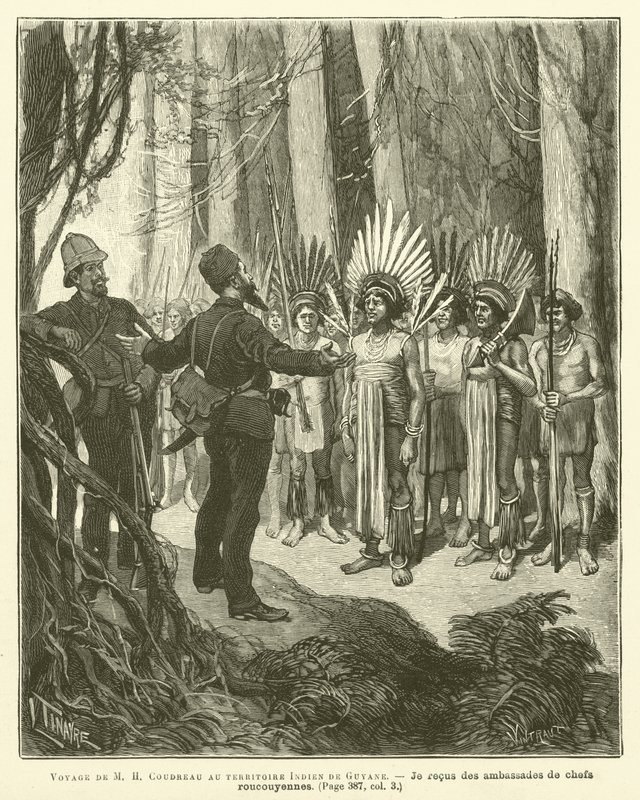 Voyage De M H Coudreau Au Territoire Indien De Guyane (gravura) de French School