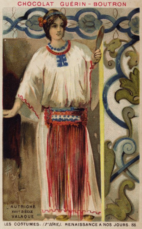 Traje wallachiano, século XVII de French School