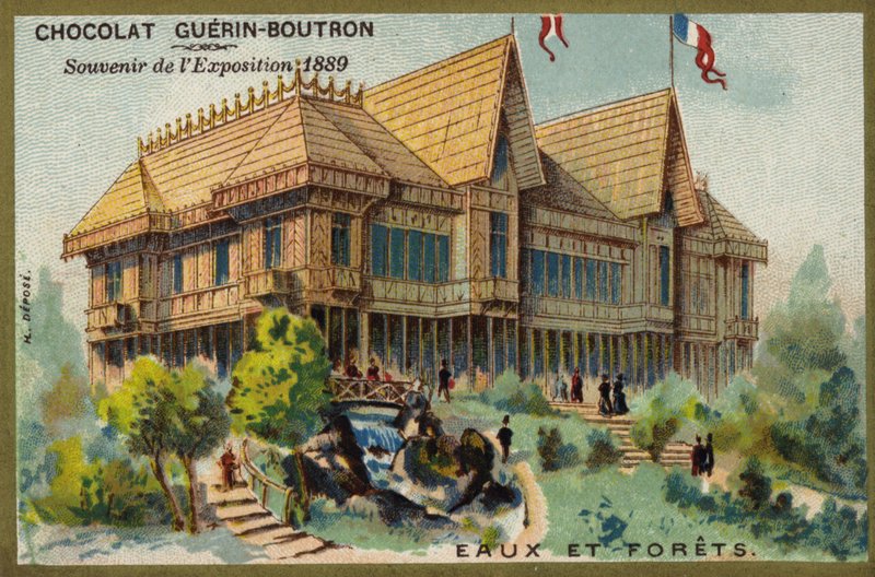 Águas e florestas (chromolitho) de French School