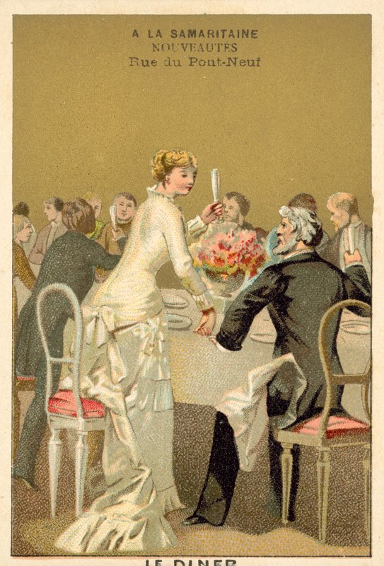 Jantar de casamento (chromolitho) de French School