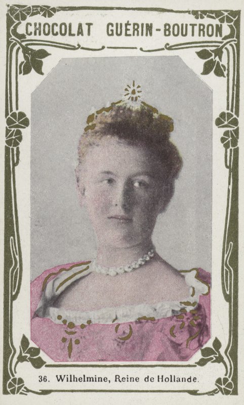 Guilhermina, Rainha da Holanda (foto colorida) de French School