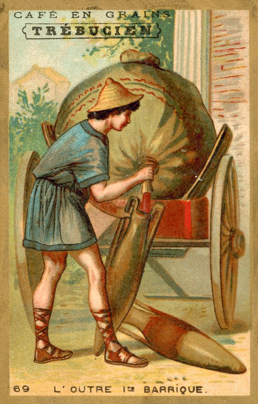 Wineskin - o primeiro barril (chromolitho) de French School