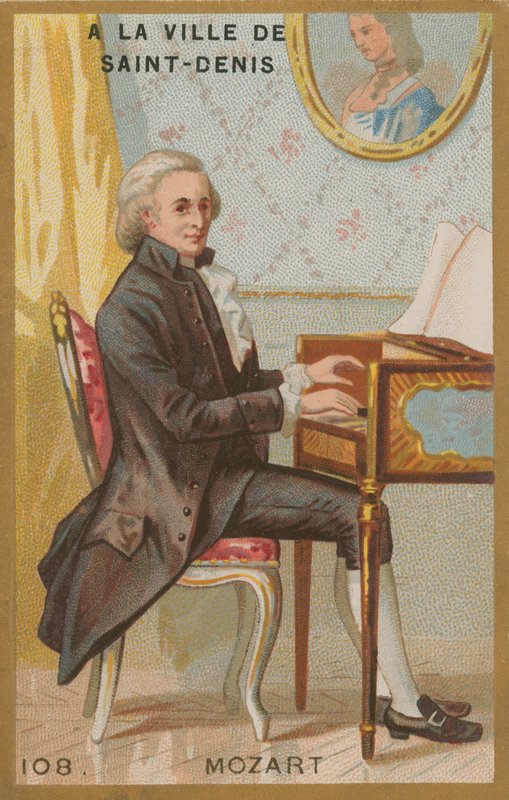 Wolfgang Amadeus Mozart, compositor austríaco do século XVIII de French School