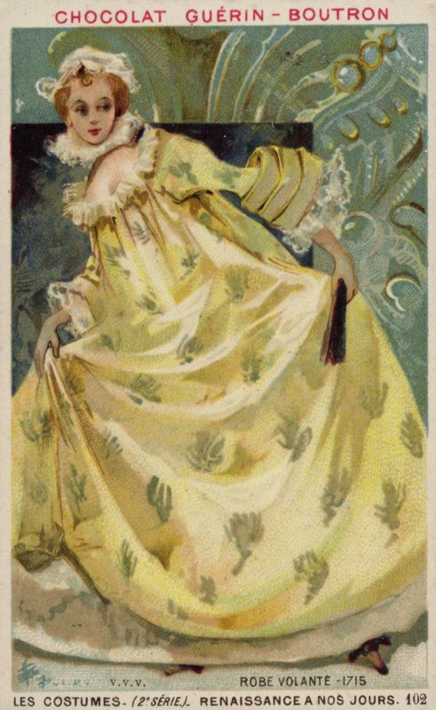 Vestido da mulher, 1715 de French School