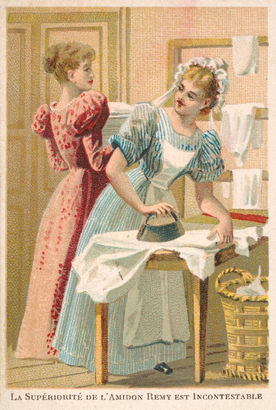 Engomar mulheres (chromolitho) de French School