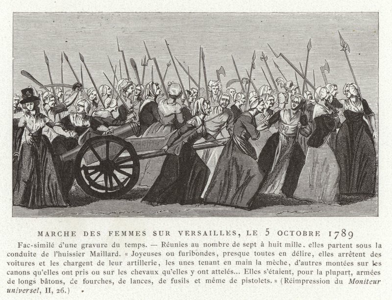 Marcha das mulheres em Versalhes, Revolução Francesa, 5 de outubro de 1789 de French School