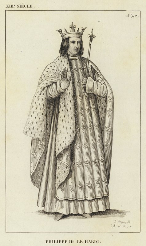 Século XIII, Filipe III, o Negrito (gravura) de French School