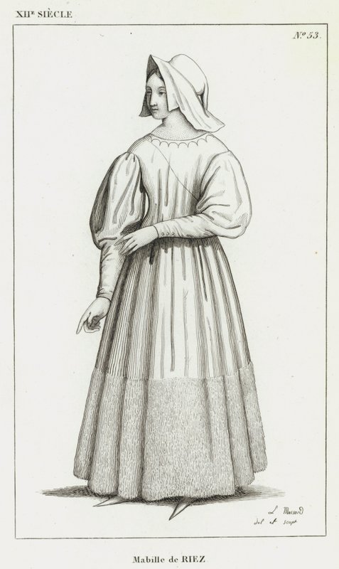 Século XII, Mabille de Riez (gravura) de French School