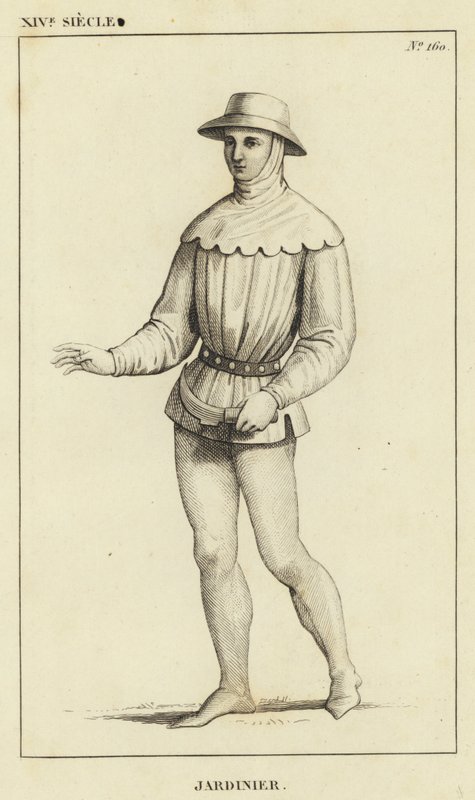 Século XIV, Jardineiro (gravura) de French School
