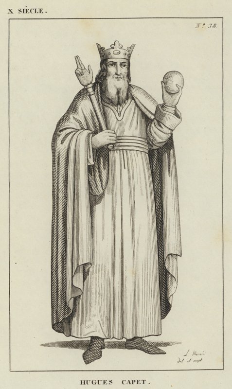 X Siecle, Hugues Capet (gravura) de French School