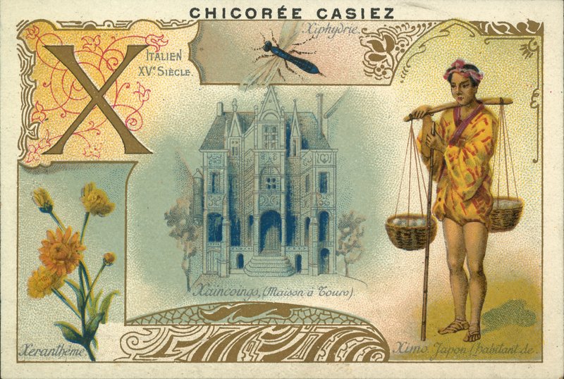 Xerântemo, Ximo Japonês, Casa dos Passeios e Vespa da Madeira (cromolitho) de French School