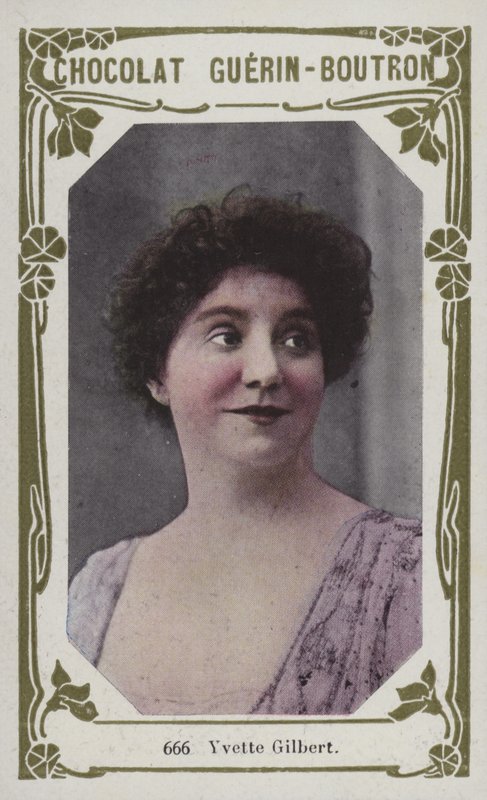 Yvette Gilbert (foto colorida) de French School