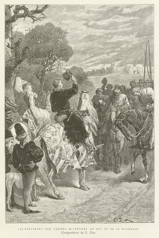eles foram para os campos antes do Duque e da Duquesa de French School