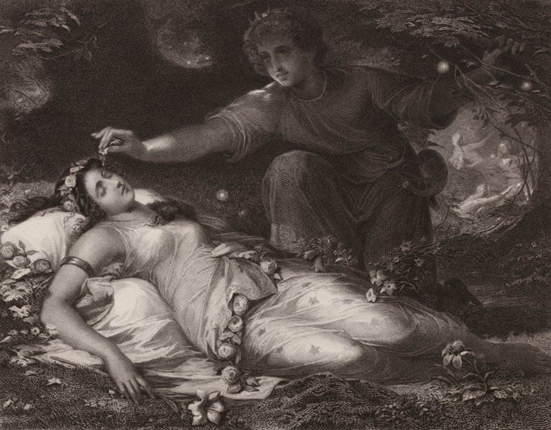 Shakespeare: Sonho de uma noite de verão (gravura) de Friedrich Schwoerer