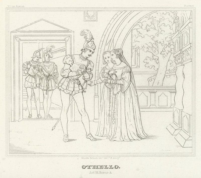 Othello, Acto III, Cena 3 (gravação) de Friedrich August Moritz Retzsch
