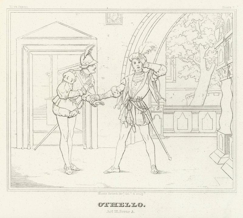 Othello, Acto III, Cena 3 (gravação) de Friedrich August Moritz Retzsch
