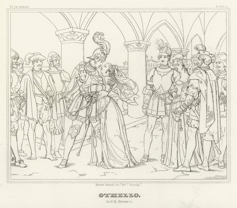 Othello, Acto II, Cena 1 (gravação) de Friedrich August Moritz Retzsch