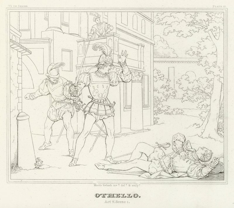 Othello, Acto V, Cena 1 (gravação) de Friedrich August Moritz Retzsch