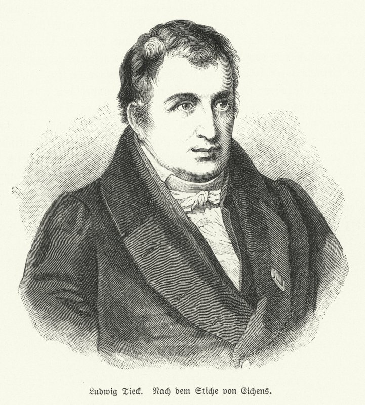 Ludwig Tieck, poeta e crítico alemão (litho) de Friedrich Eduard Eichens