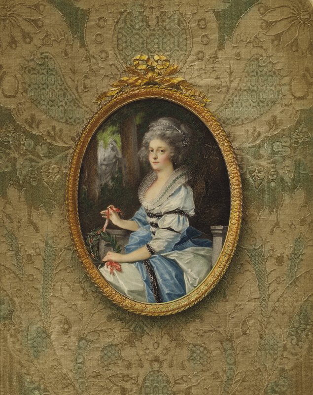 Retrato da princesa Elisabeth Wilhelmine Louise, filha do duque Eugene de Wurttemberg, 1788 de Friedrich Heinrich Fuger