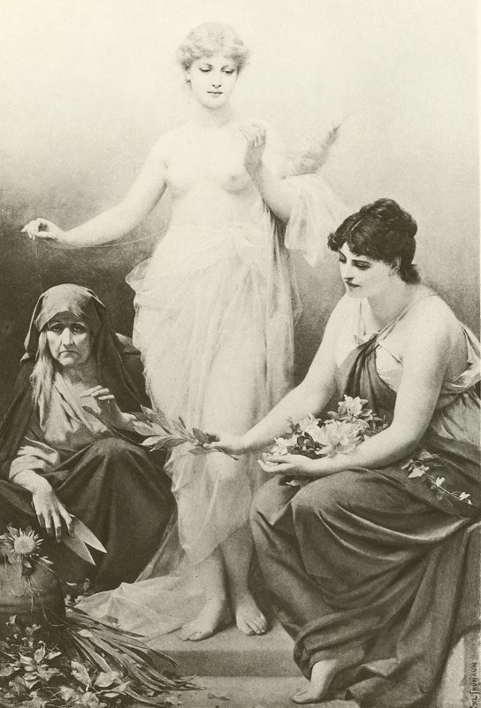 Os destinos (gravura) de Friedrich Paul Thumann