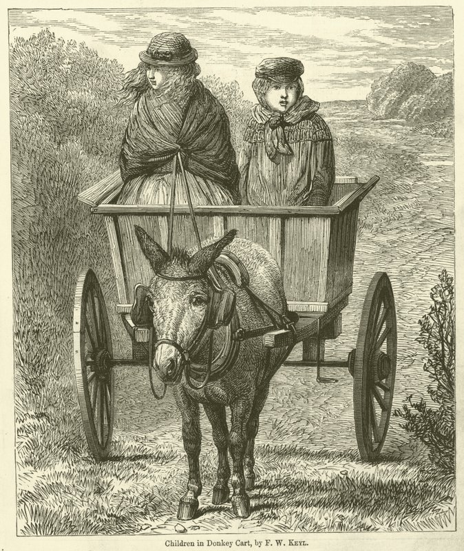 Crianças no Carrinho do Burro (gravação) de Friedrich Wilhelm Keyl
