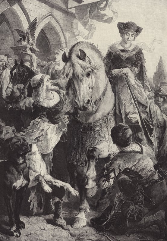 Cavalgando para caçar de Fritz Wagner