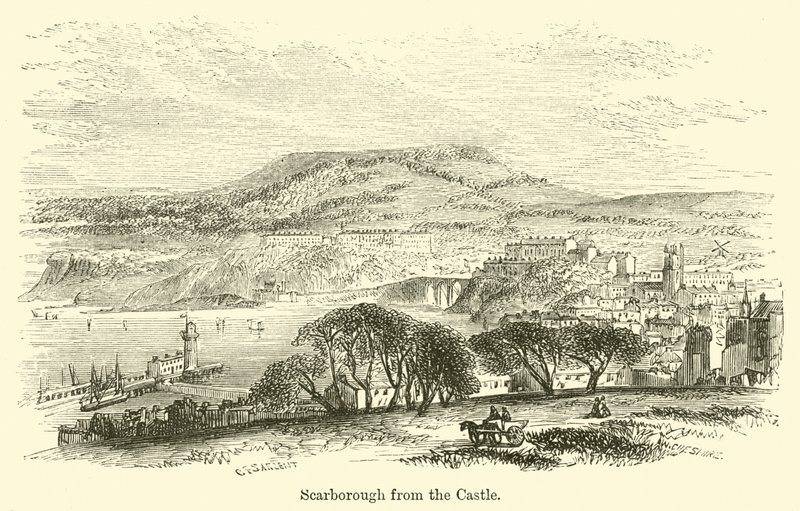 Scarborough do castelo de G. F. Sargent